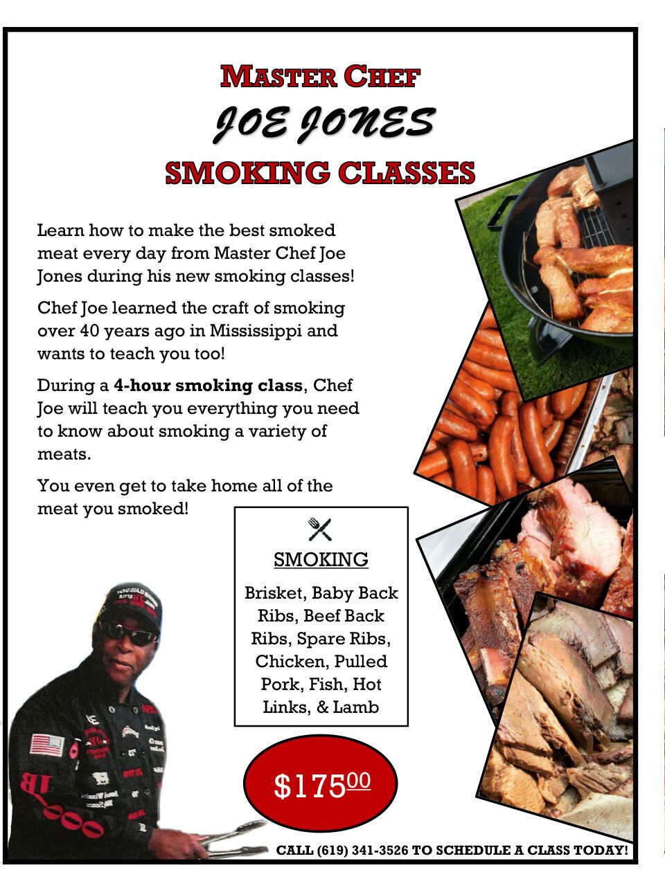 Joe's cooking class flyer new