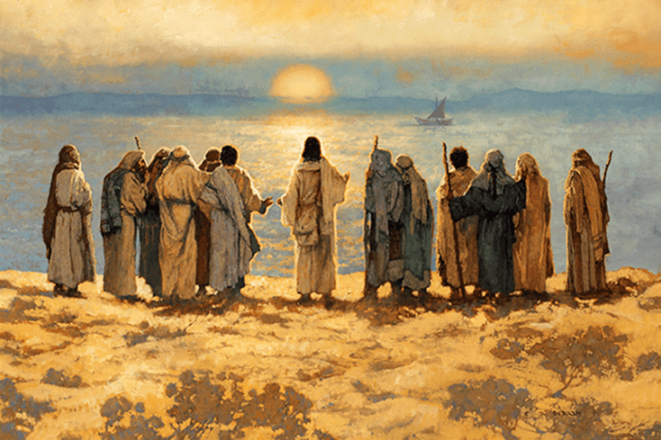 Jesus and his disciples