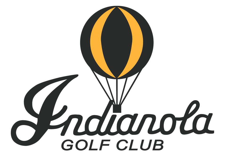 Indianola golf club logo 25  black and gold 