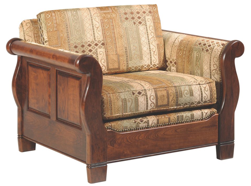 Qf 3500 sleigh chair w cushion