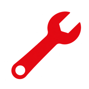 Red diagonal open end wrench icon 4 (1)