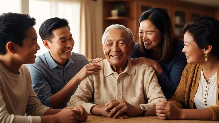 Senior with family 300e4042 f6fe 45fd a9db 6ce40d983476