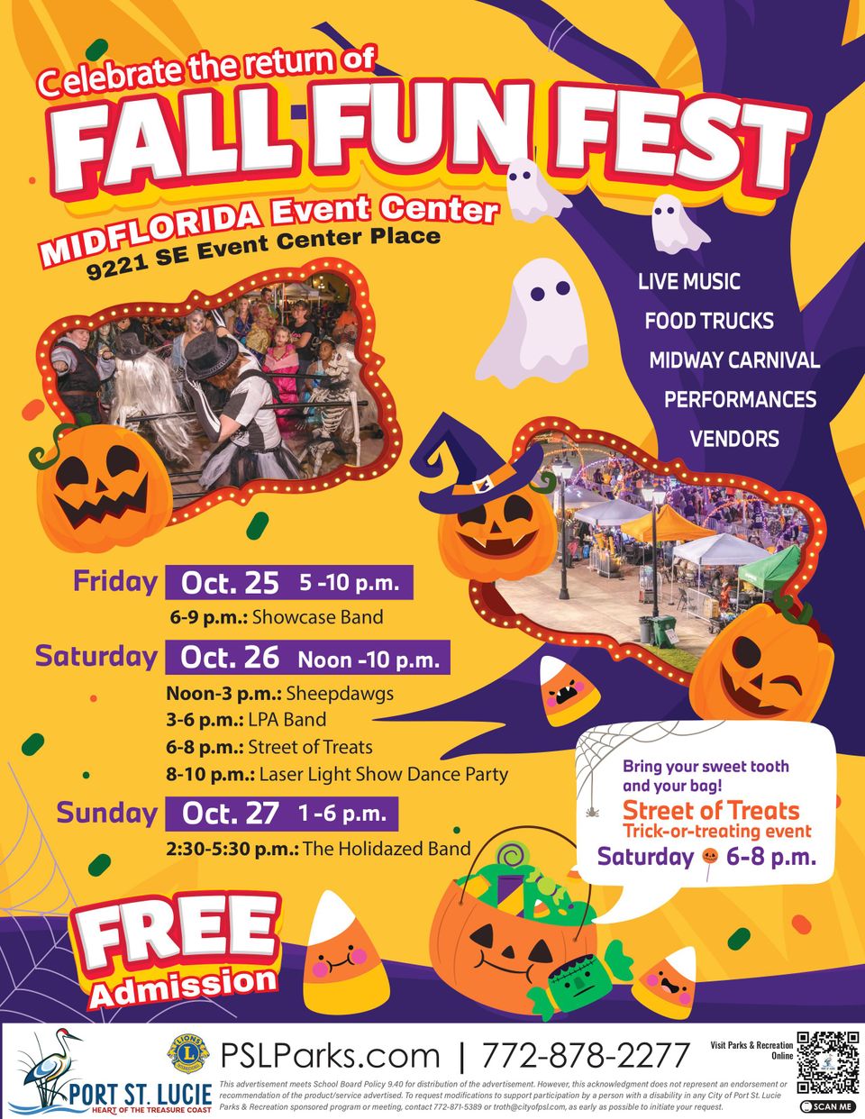 Fall fun fest flyer 2024