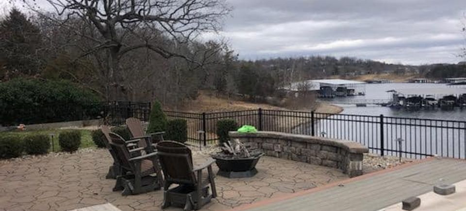 Lake house fence