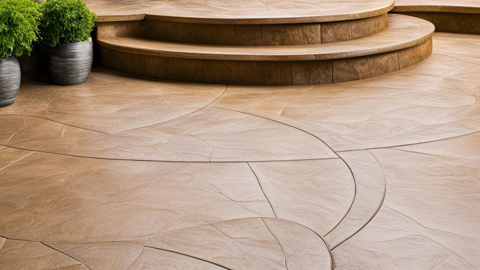 Stamped concrete patio ideas  popular patterns