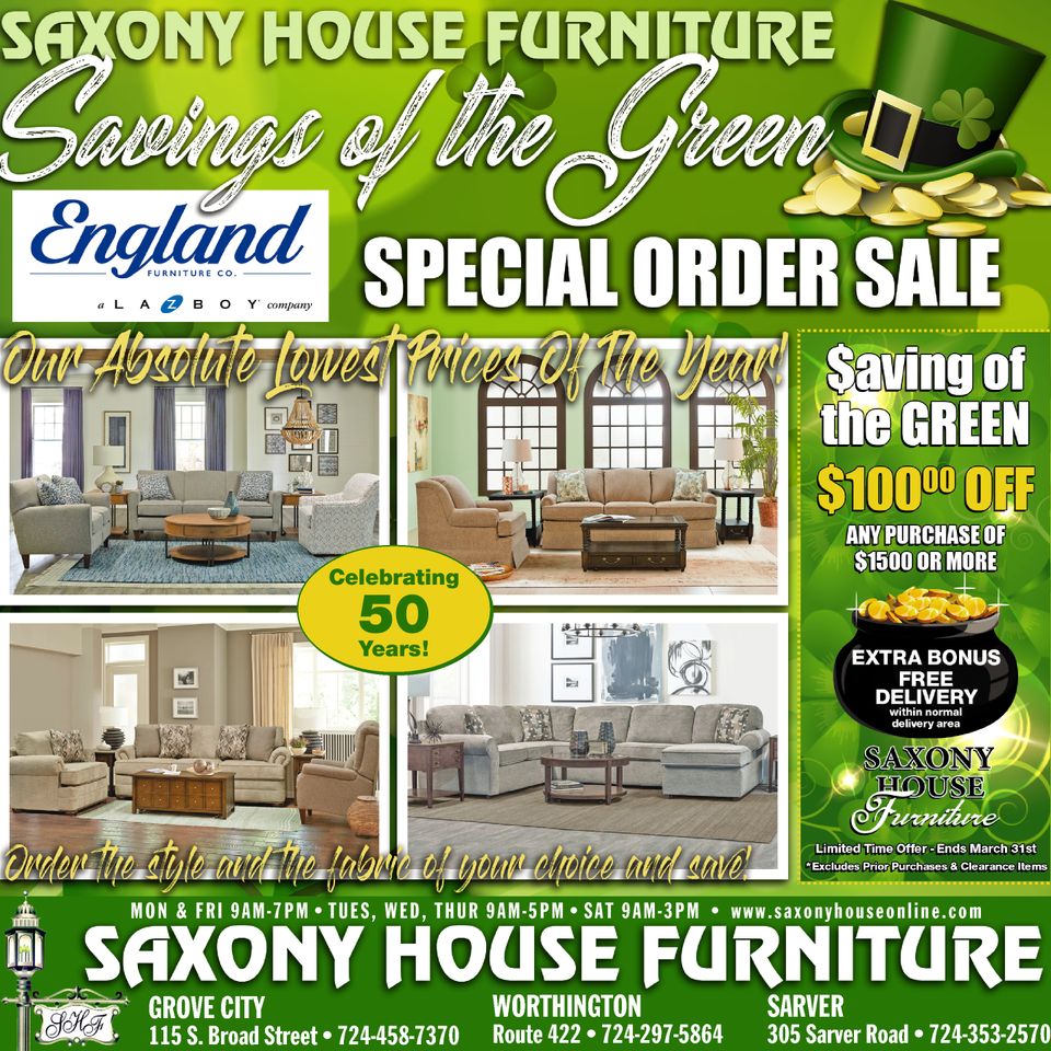 Saxony House Furniture Promotions