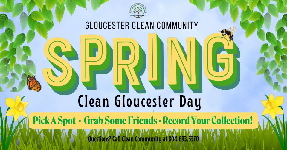 Clean community spring clean up banner