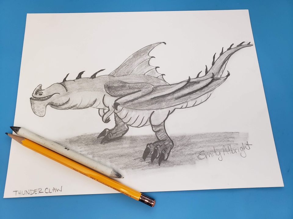 thunderclaw how to train your dragon H2TYD artist Emily Albright