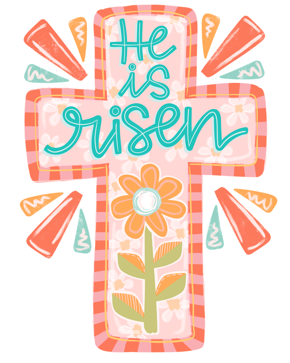 Faith   easter cross he is risen