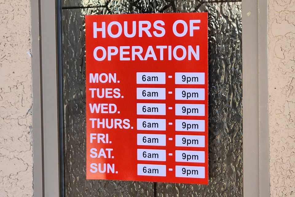 Hours of operation
