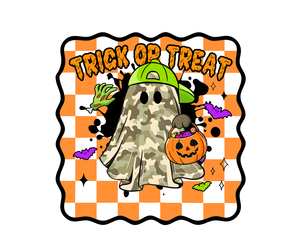 Bag   halloween boy ghost in camo
