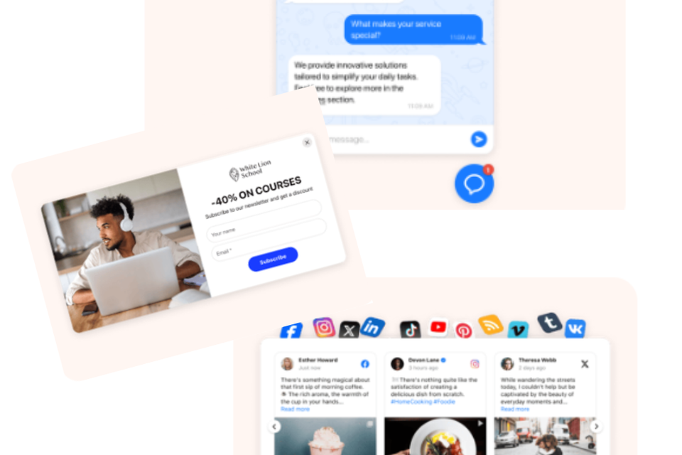 Website widgets