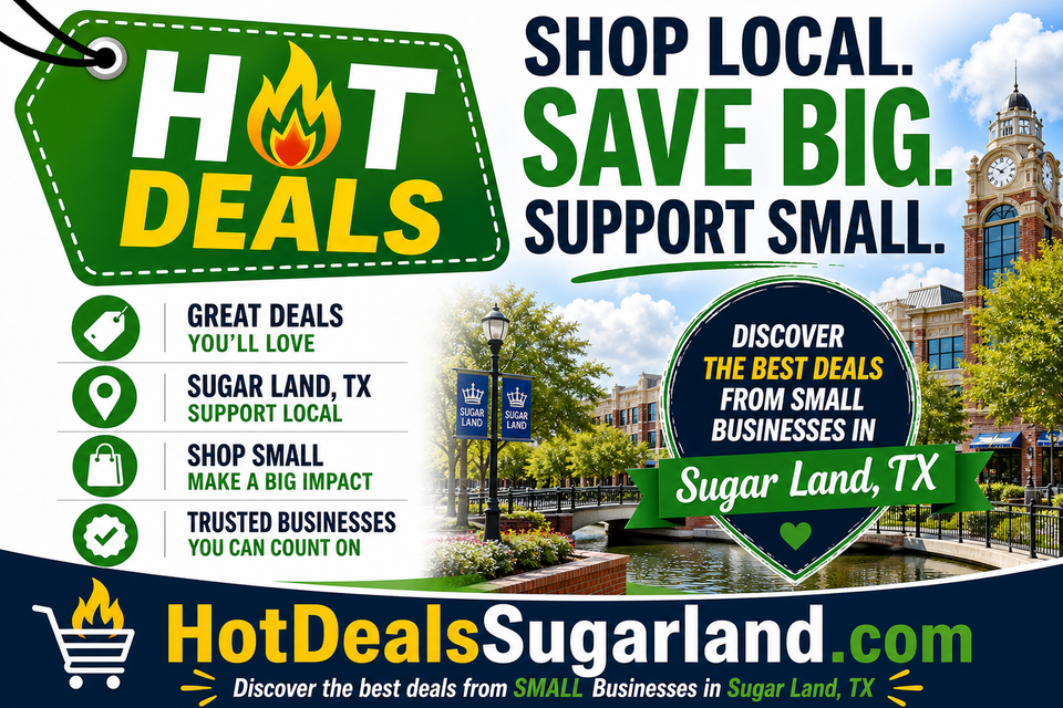 Hotdealssugarland.com  banner for businesscardpromoter