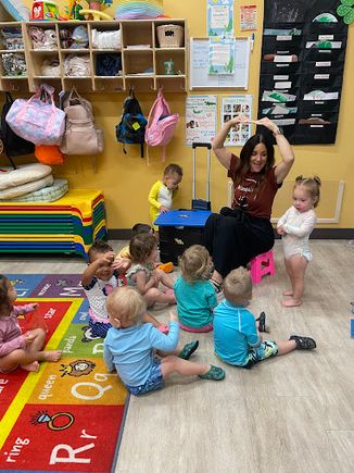Claire with Kids