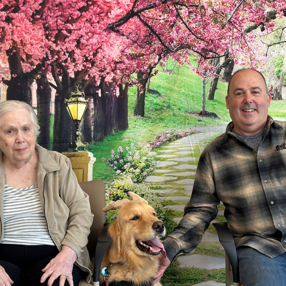 Concord park resident trish cooney and son joe cooney with myles