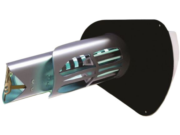 Pictured here is the REME HALO® Whole Home In-Duct Air Purifier