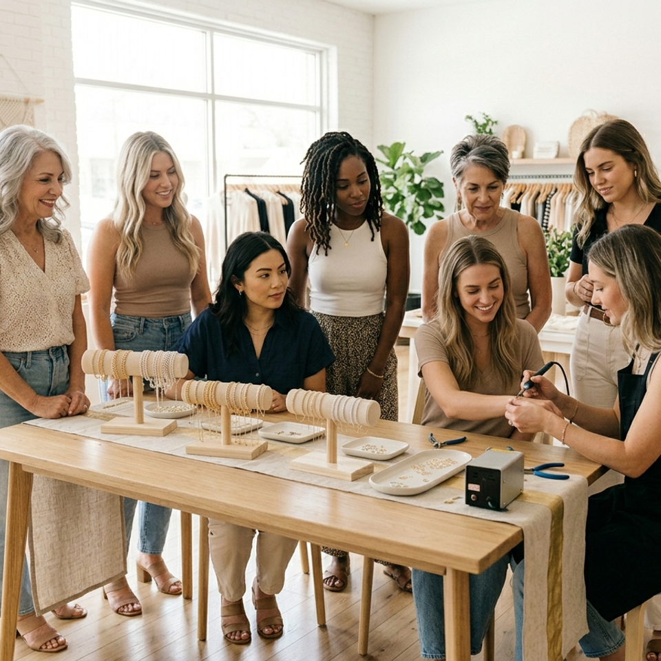 Permanent Jewelry Pop Up Events