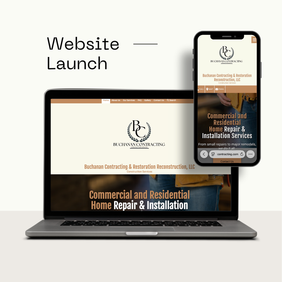 Buchanan Contracting website by PeachSites
