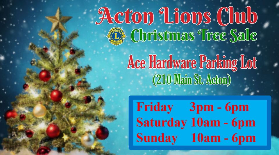 Acton lions club tree sale