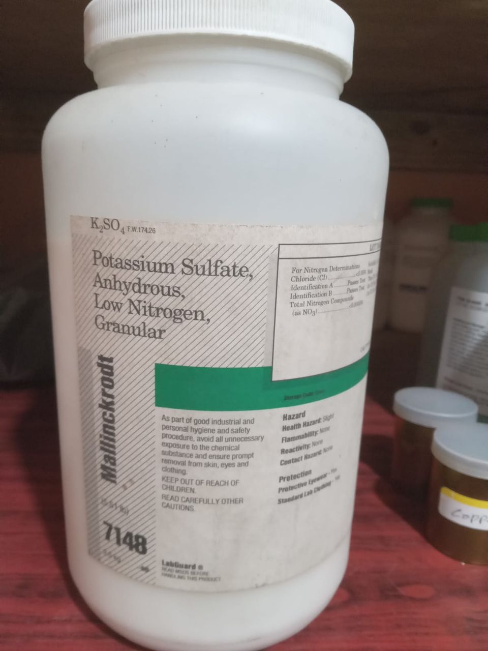 Potassium sulfate anhydrous 5.5lbs