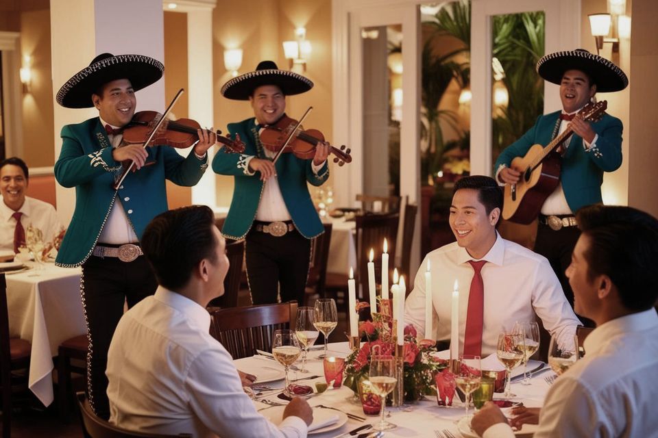 Mariachi band restaurant dinner performance