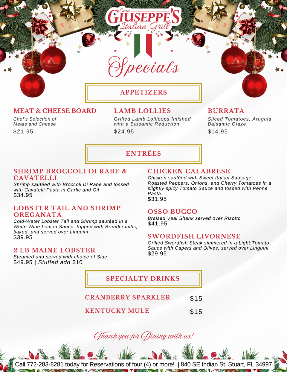 Cg specials for social