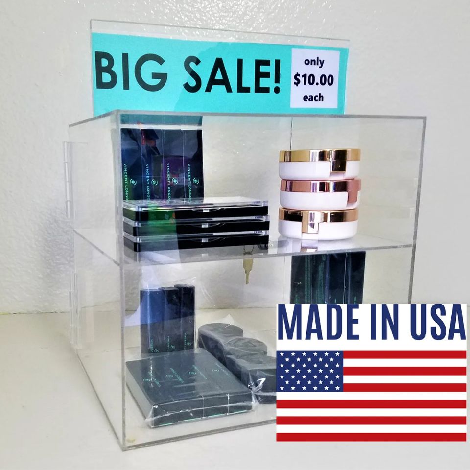 Acrylic makeup displays