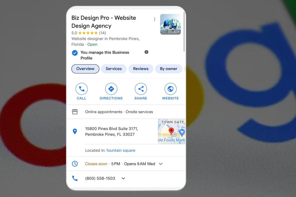 Google my business   local seo
