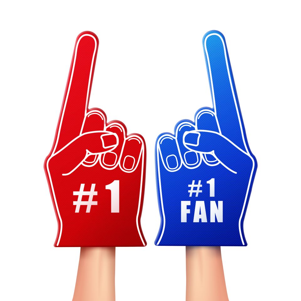 Foam #1 fan finger design by sari's creations