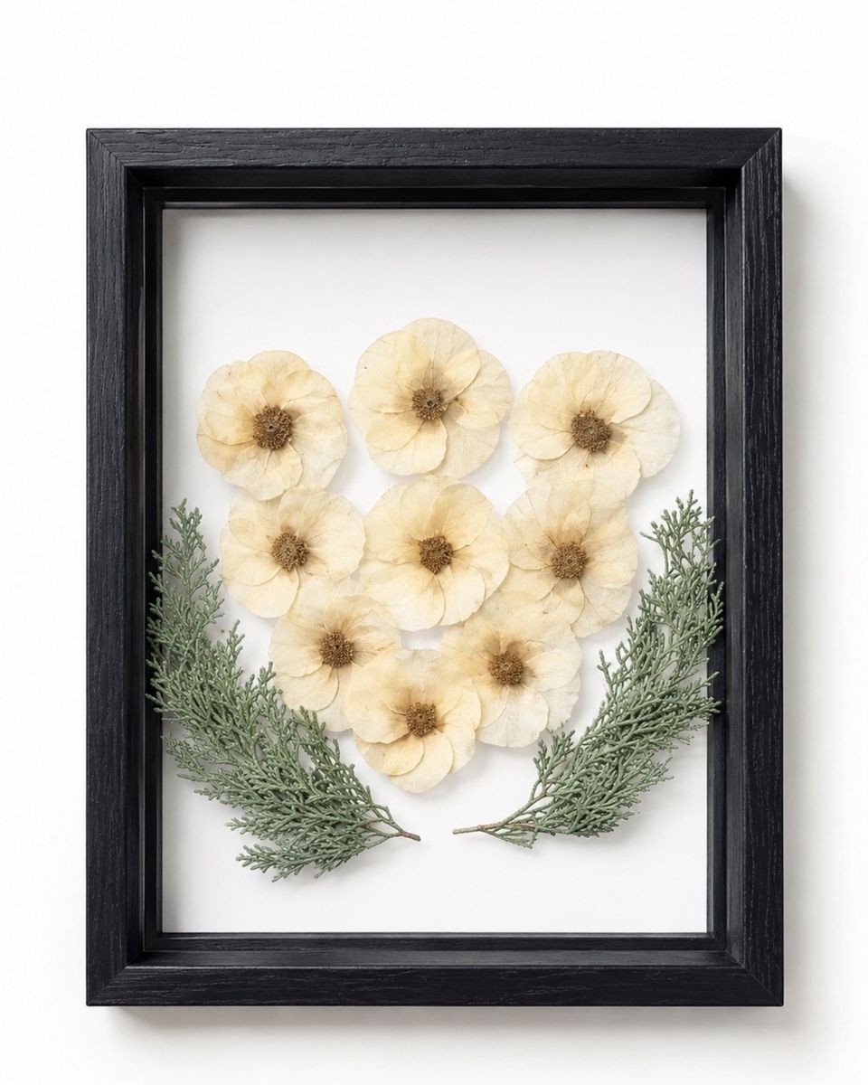 Pressed flower frame 1080x1350
