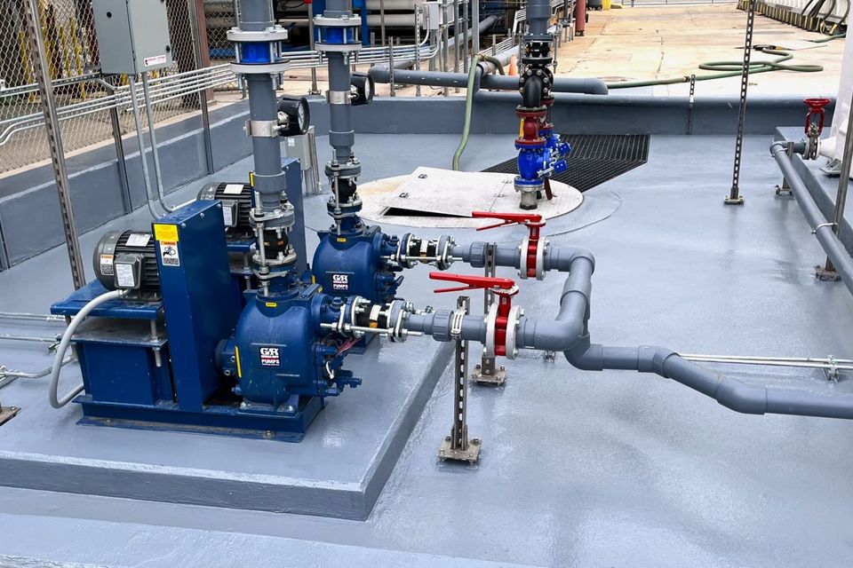 Commercial Floor Staining Services and Epoxy applied in this factory.