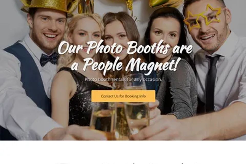 Photo booth website design original