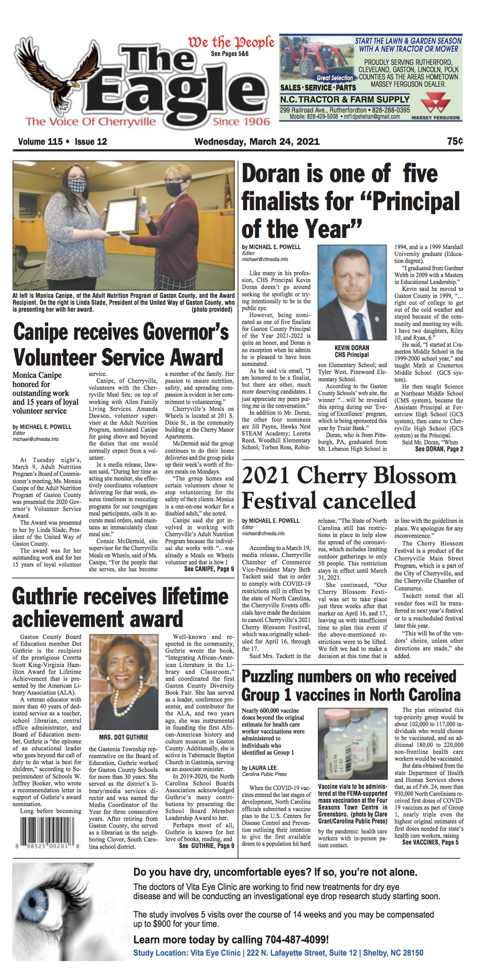 Cherryville eagle 3 24 21