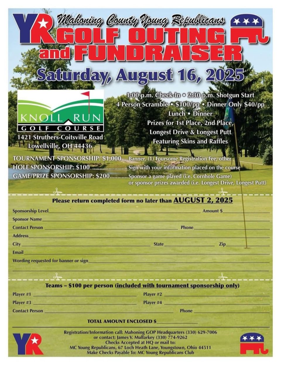 Young republican golf outing