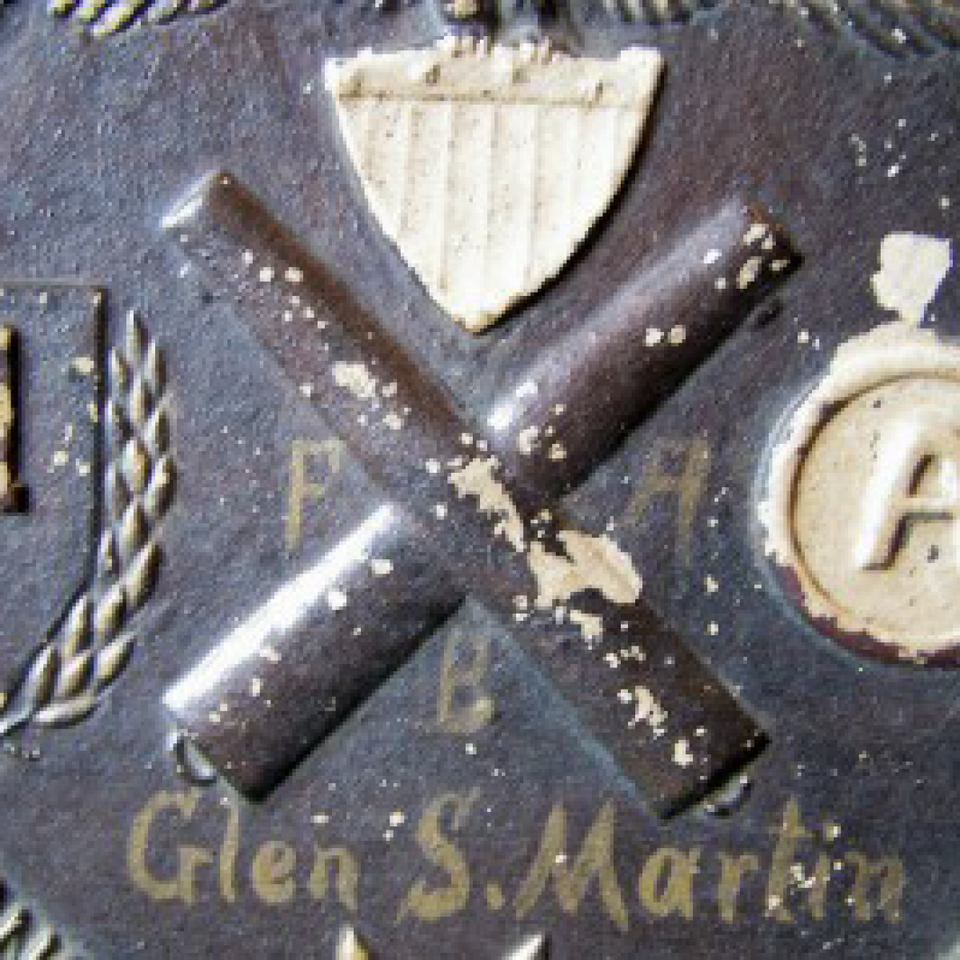 Id'ed wwi martin  soldiers souvenir service plate files320170912 3035 18fkb1g