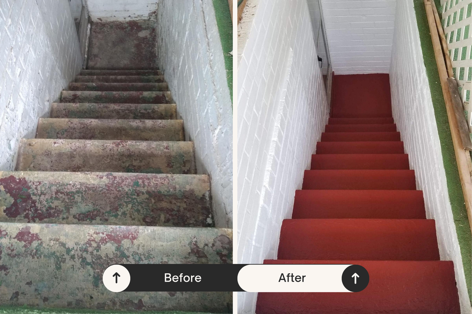 Brick stairs