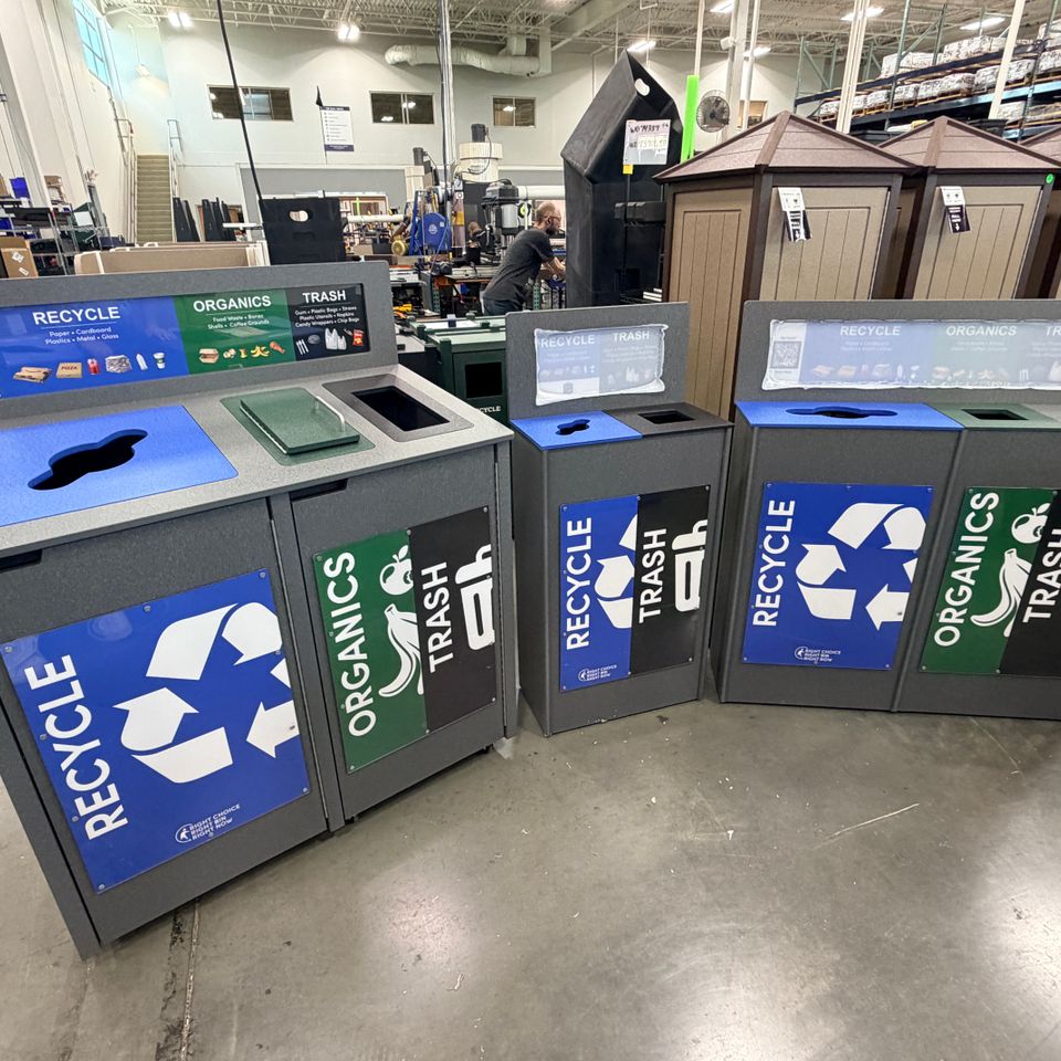University of Buffalo (UB) recycling containers