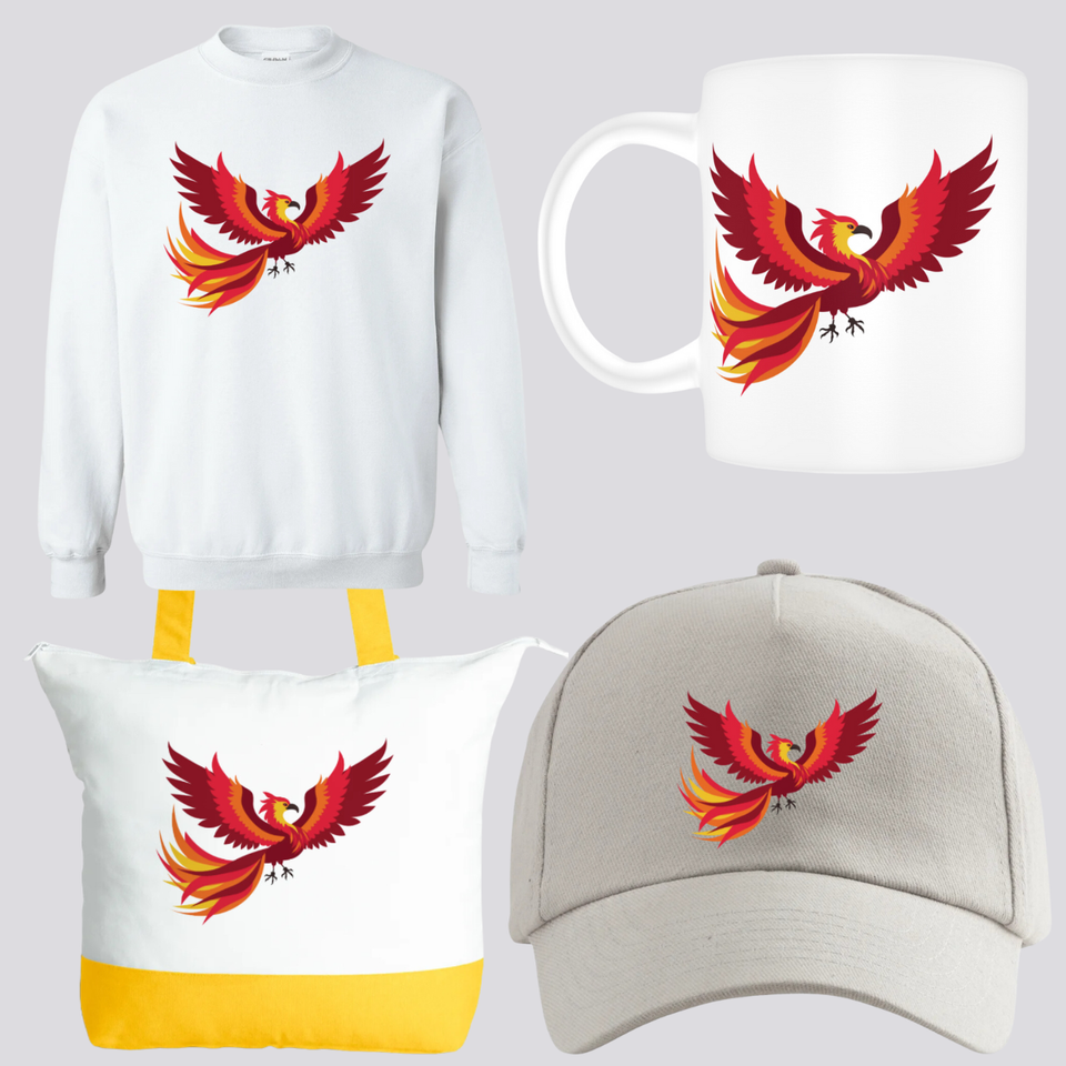 Phoenix sets tote bags  mugs  caps   sweatshirts   14