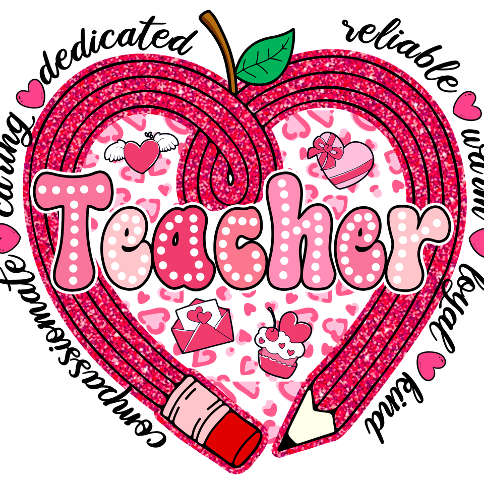 School   teacher heart13