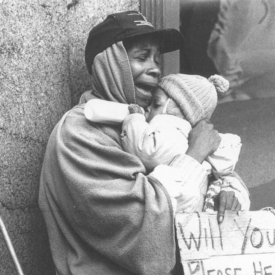 Black woman and child