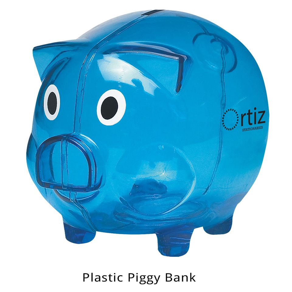 Plastic piggy bank