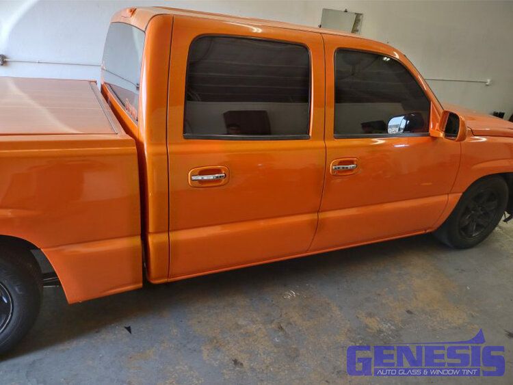 Genesis orange truck