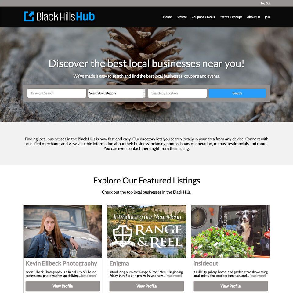Black hills directory