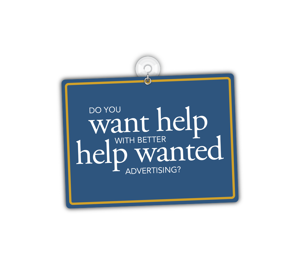 Help wanted advertising sign