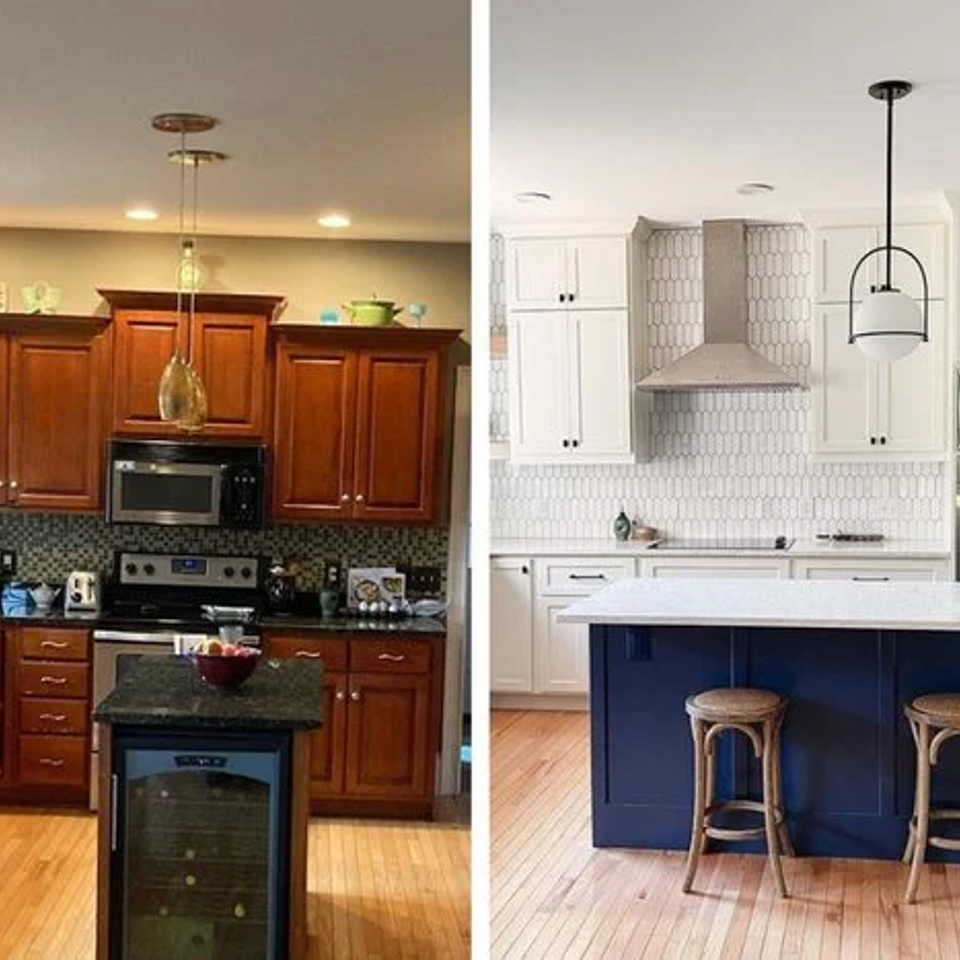 Monroe kitchen before and after