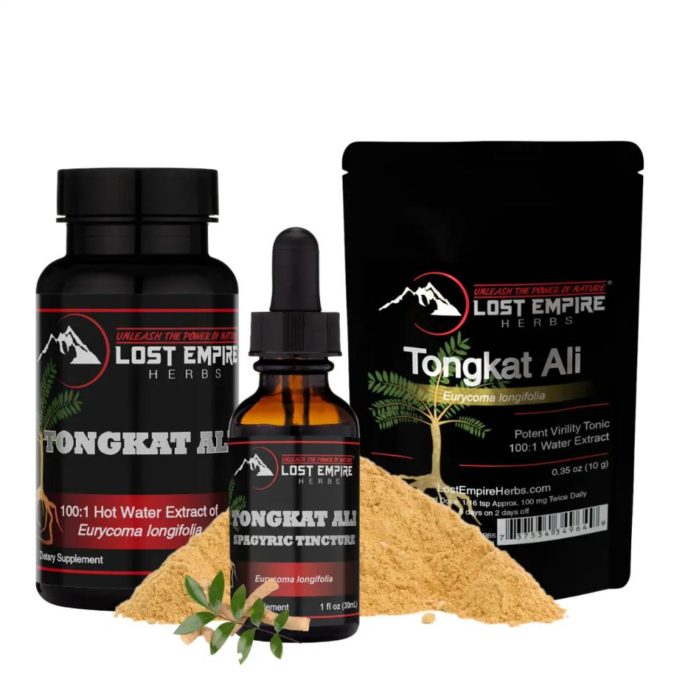 Tongkat ali tincture capsules powder