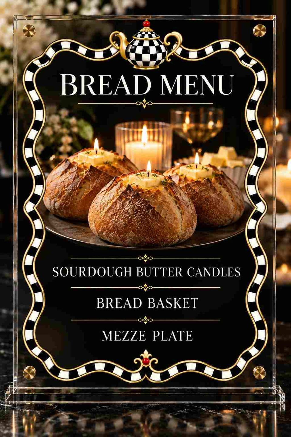 Bread menu designer bakehouse