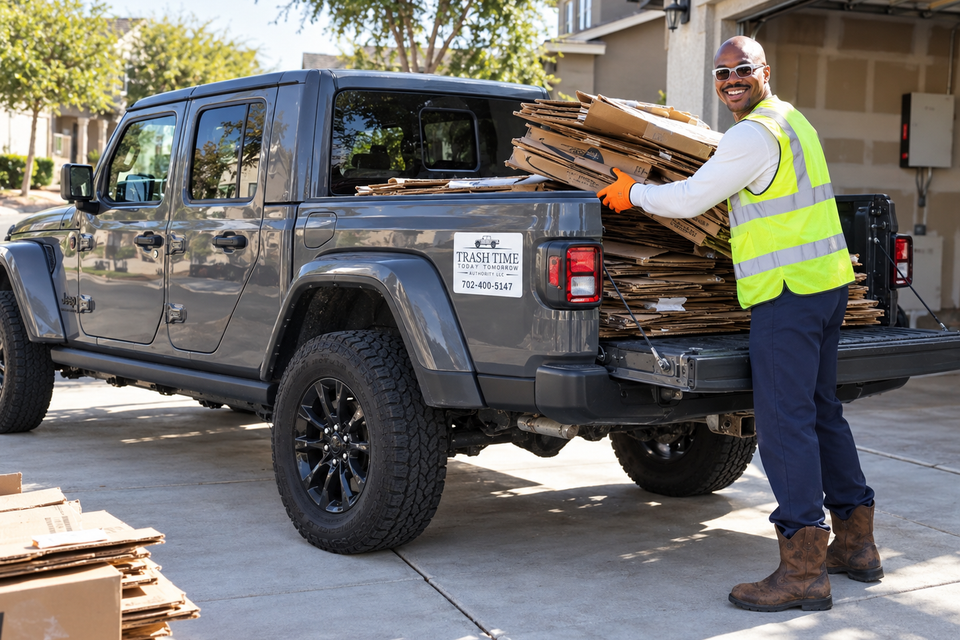 cardboard removal roseville ca 