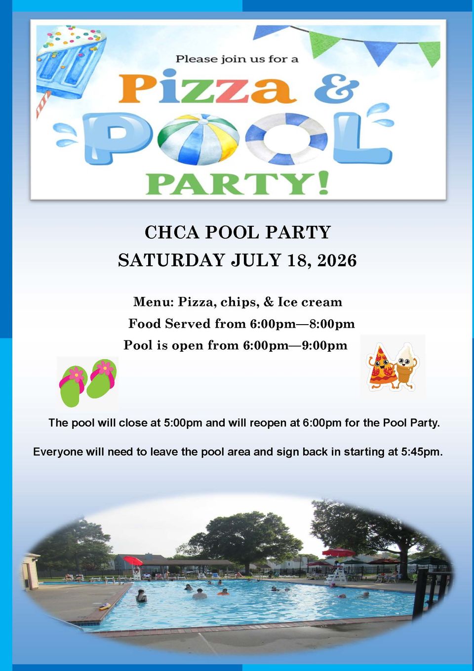 Pool party flyer   july.