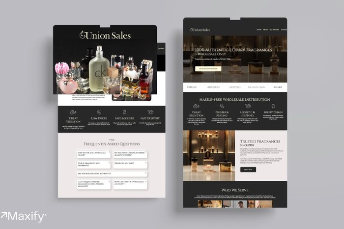 Union Sales Website